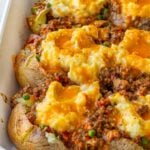 shepherds pie baked potato casserole with cheese
