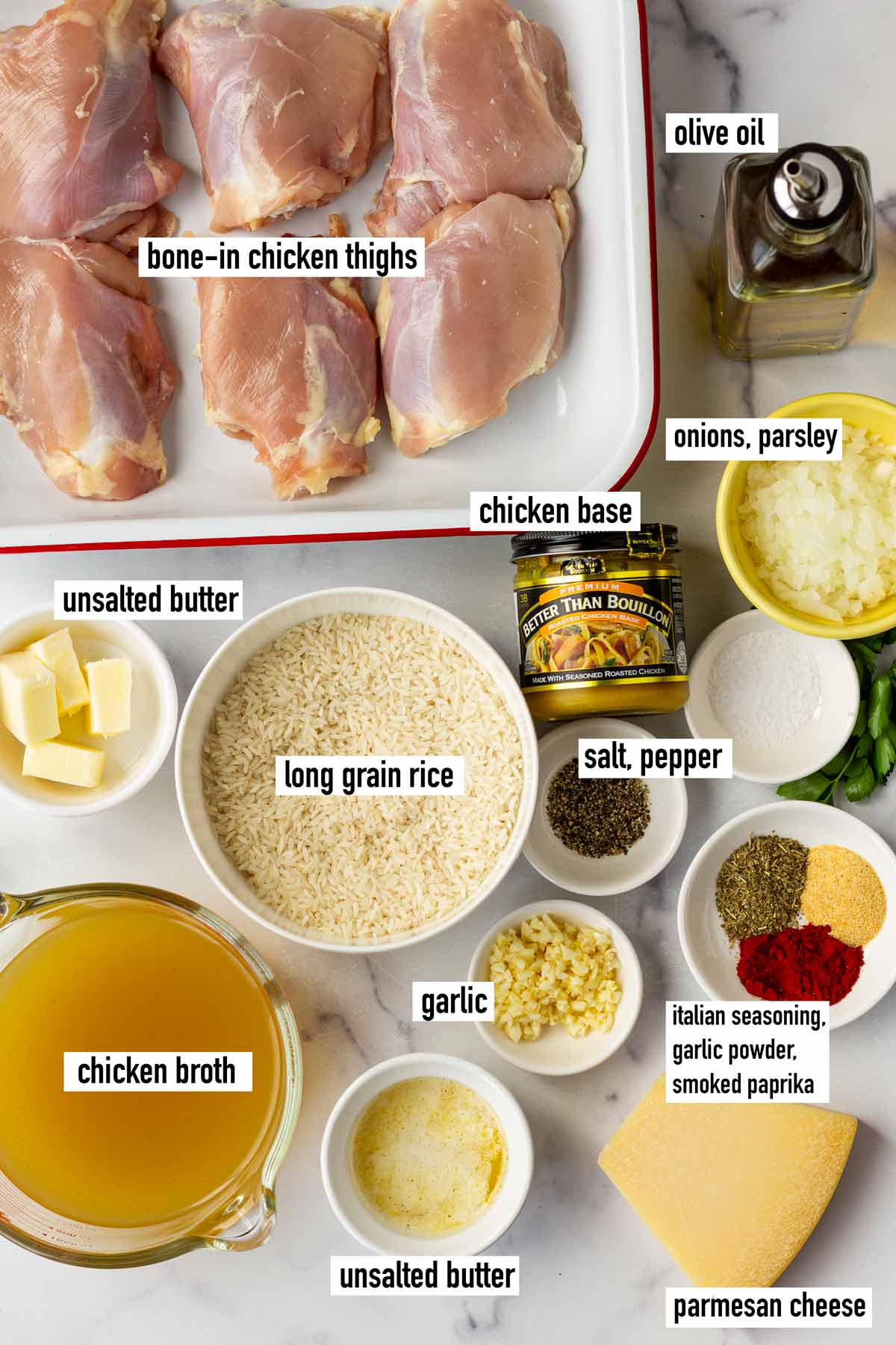 labeled ingredients
