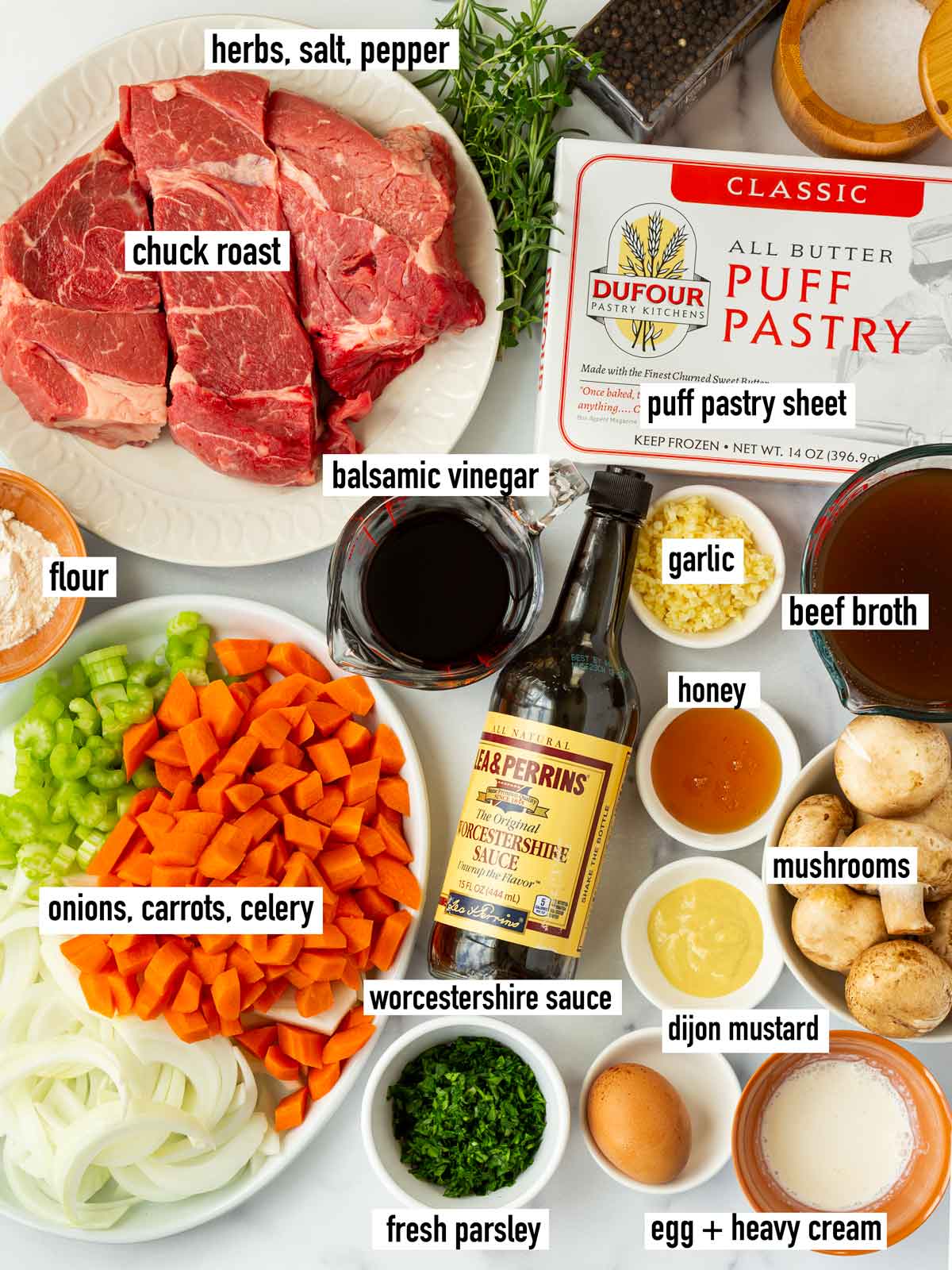 labeled ingredients