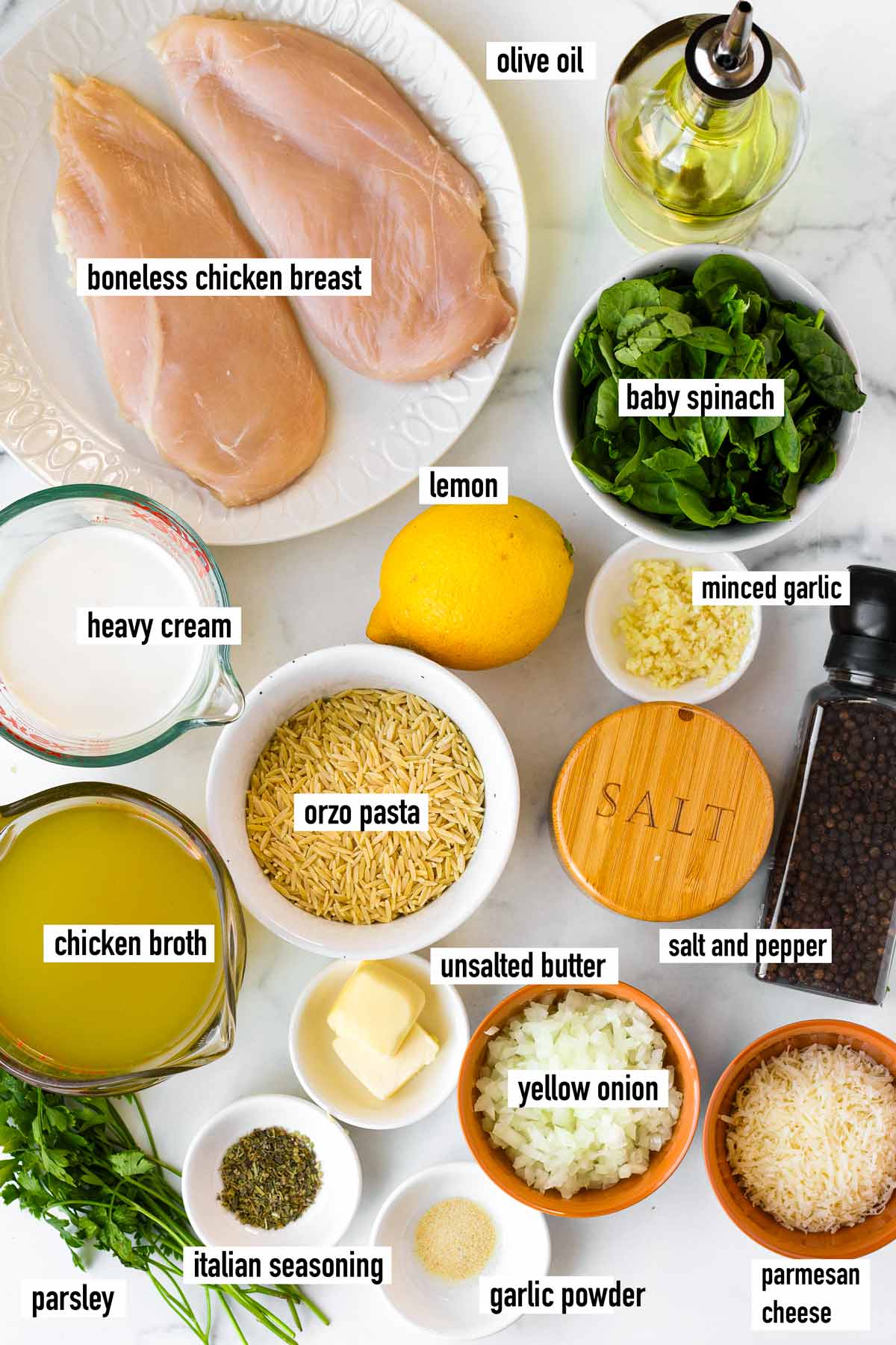 labeled ingredients