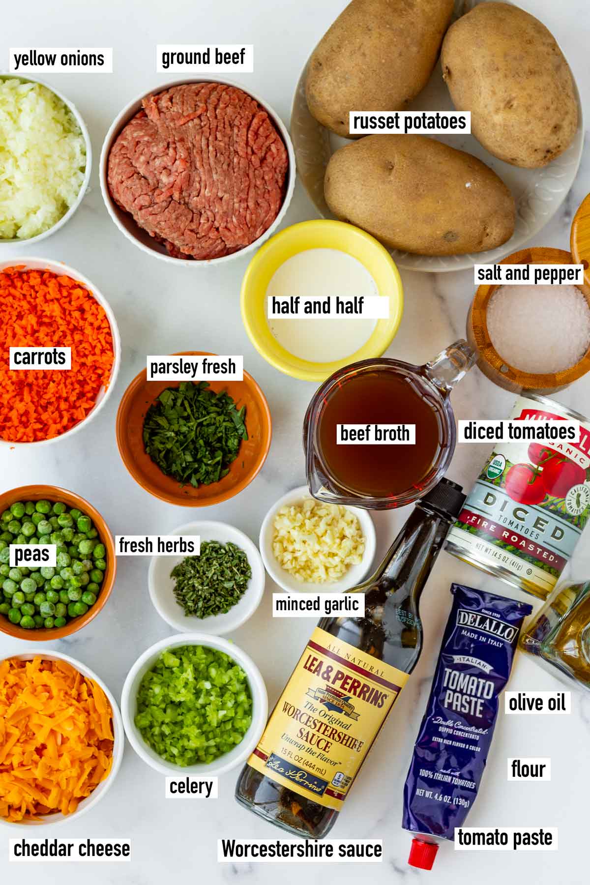 labeled ingredients