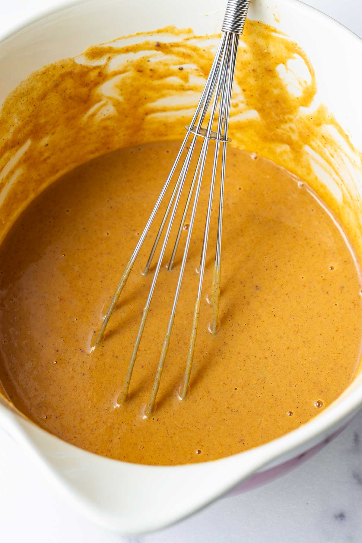 the filling whisked smooth and evenly