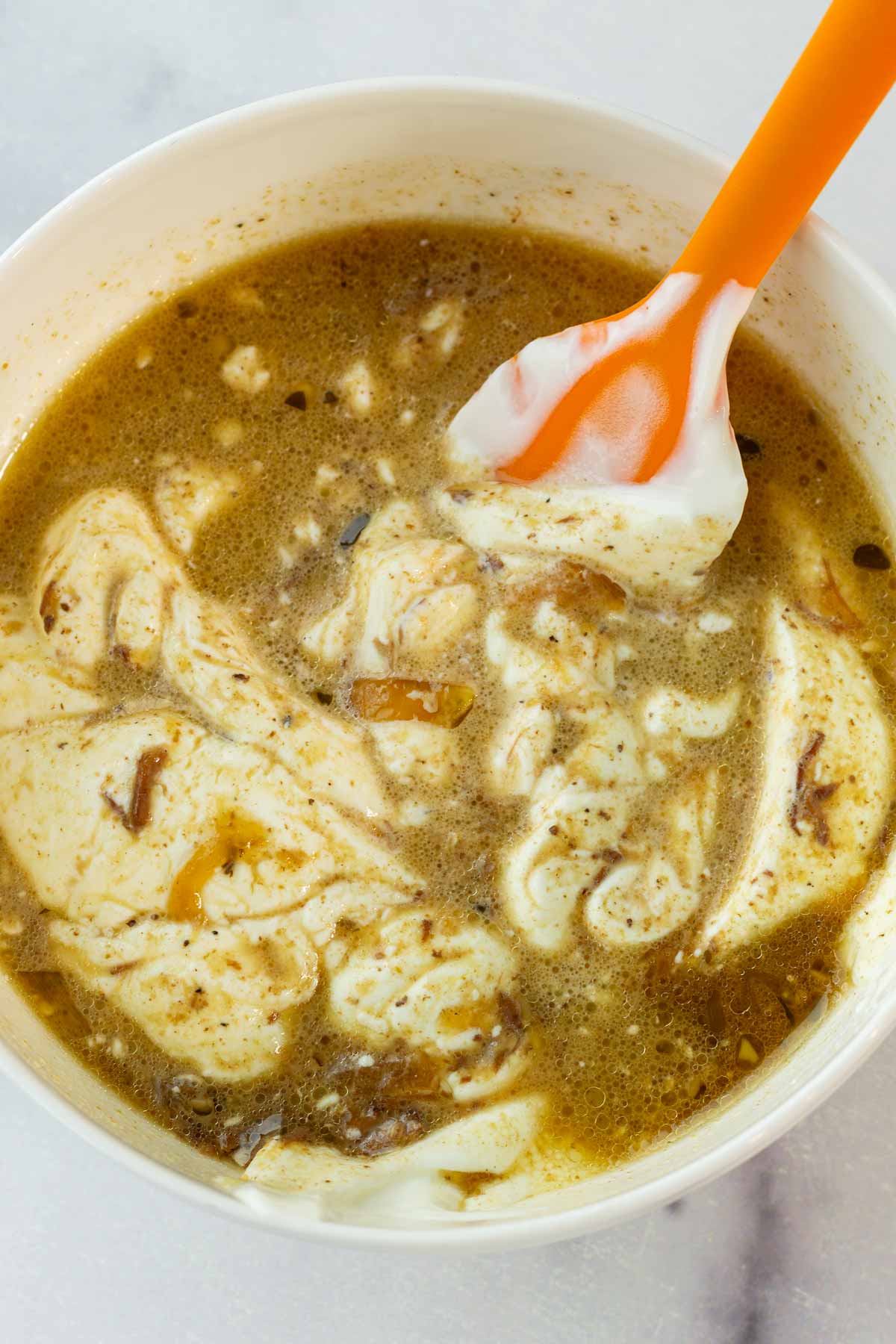 tempering sour cream for beef stroganoff